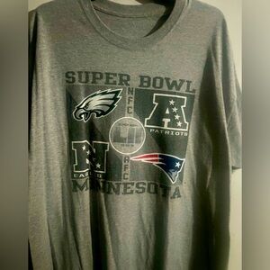 2018 Super Bowl T-Shirt, Eagles / Patriots, Size XL
